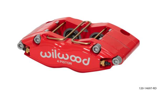 Wilwood - Wilwood Caliper-Dynapro Single 5.98in Mount-Red 1.58in Piston 1.1in Disc