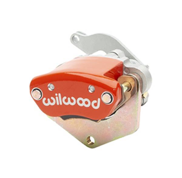 Wilwood - Wilwood Caliper-MC4 Mechanical-L/H - Red w/ Logo 1.19in Piston .81in Disc