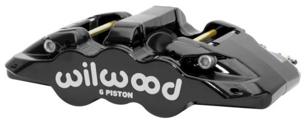 Wilwood - Wilwood Caliper - Aero6-DS Forged Six-Piston Caliper - 6.52in Piston 1.25in Rotor - Black