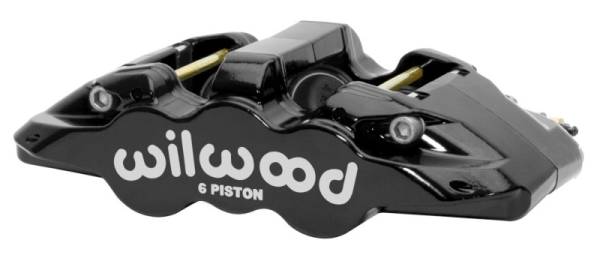 Wilwood - Wilwood Caliper - Aero-DS Forged Six-Piston Caliper Black 6.52in Piston 1.25in Rotor - Black