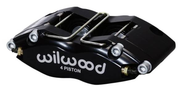 Wilwood - Wilwood Caliper-Dynapro Radial-Black Pwdr 1.25in Pistons 0.81in Disc