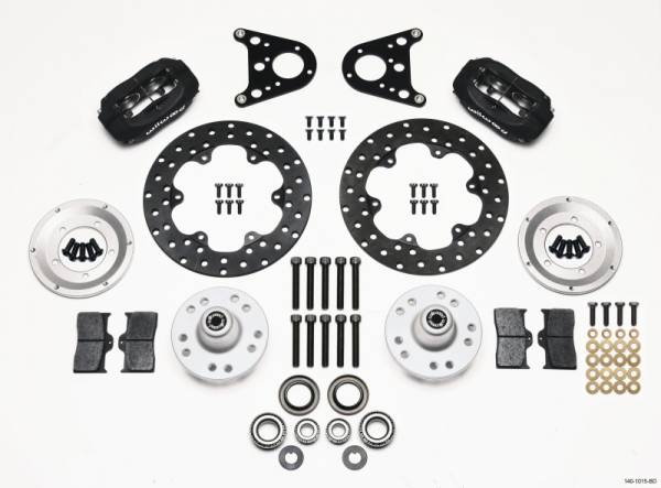 Wilwood - Wilwood Forged Dynalite Front Drag Kit Drilled Rotor Art Morrison Strut