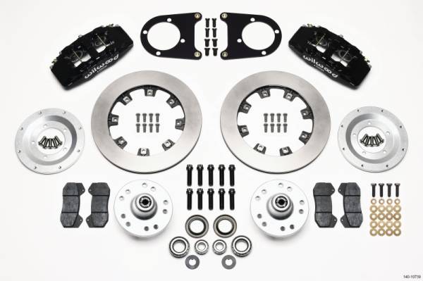 Wilwood - Wilwood Dynapro 6 Front Hub Kit 12.19in 37-48 Ford Psgr. Car Spindle