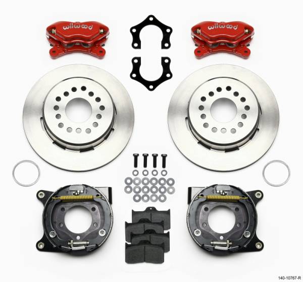 Wilwood - Wilwood Forged Dynalite P/S Park Brake Kit Mopar/Dana 2.50in Off w/Snap Ring Brng