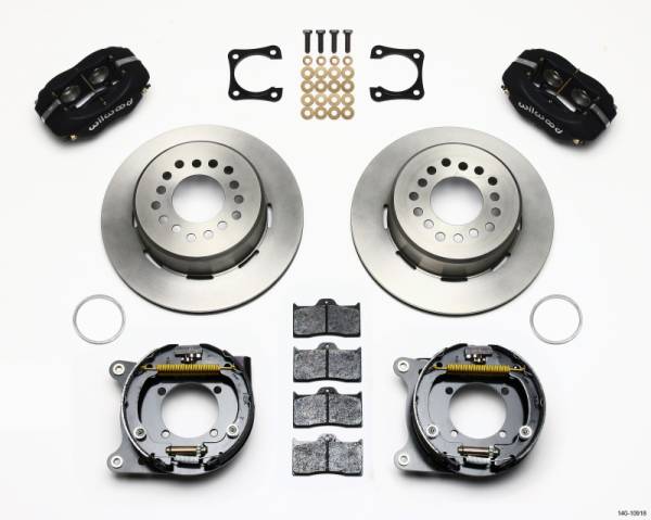 Wilwood - Wilwood Forged Dynalite P/S Park Brake Kit Chevy 12 Bolt-Spec 3.15in Brng Stggrd mt - 140-10918