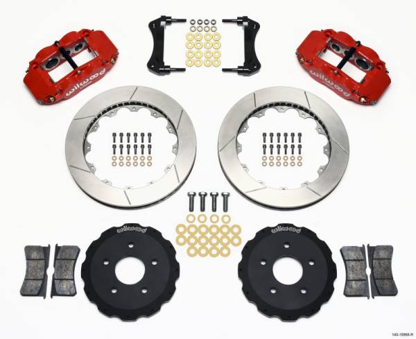 Wilwood - Wilwood Narrow Superlite 6R Front Hat Kit 13.06in Red Backdraft Cobra (BMW E36 Based)