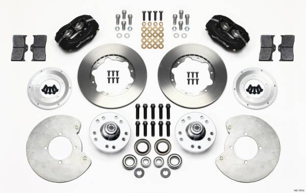 Wilwood - Wilwood Forged Dynalite Front Kit 11.00in 37-48 Ford Psgr. 360 Plate Mount