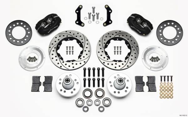 Wilwood - Wilwood Forged Dynalite Front Kit 11.00in Drilled 70-72 CDP B & E Body-Disc