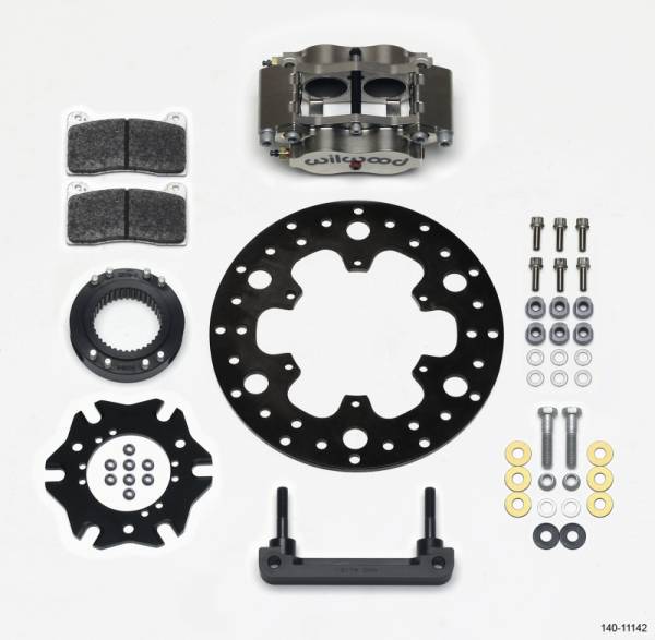 Wilwood - Wilwood Billet Narrow Dynalite Radial Mount Rear Inboard Midget Kit 10.50in x 0.35 Drilled Disc