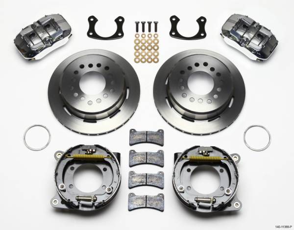 Wilwood - Wilwood Dynapro Low-Profile 11.00in P-Brake Kit-Polish New Big Ford 2.50in Offset