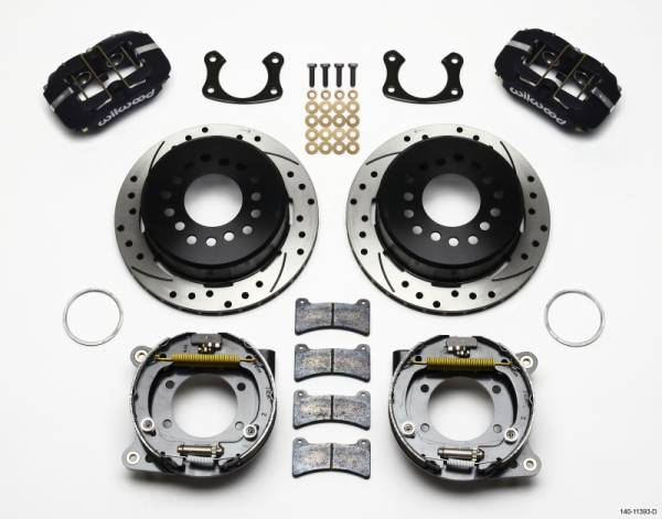 Wilwood - Wilwood Dynapro Low-Profile 11.00in P-Brake Kit Drilled Small Ford 2.66in Offset