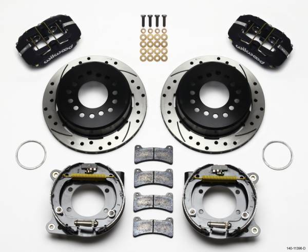 Wilwood - Wilwood Dynapro Low-Profile 11.00in P-Brake Kit Drilled Ford 8.8 w/2.50in Offset-5 Lug