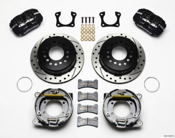 Wilwood - Wilwood Dynapro Low-Profile 11.00in P-Brake Kit Drilled 58-64 Olds/Pontiac Ends 2.81in Offset