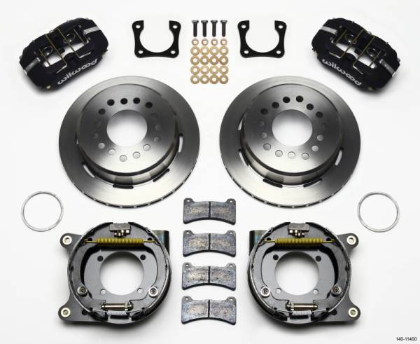 Wilwood - Wilwood Dynapro Low-Profile 11.00in P-Brake Kit Chevy 12 Bolt Spcl 2.81in Off Stag Mount