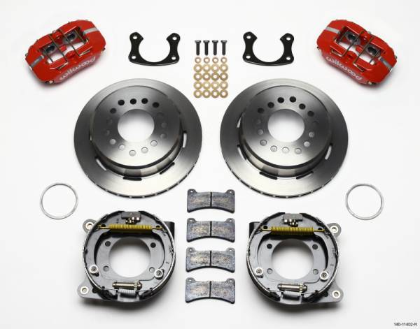 Wilwood - Wilwood Dynapro Low-Profile 11.00in P-Brake Kit - Red New Big Ford 2.36in Offset