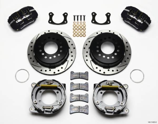 Wilwood - Wilwood Dynapro Low-Profile 11.00in P-Brake Kit Drilled Small Ford 2.50in Offset