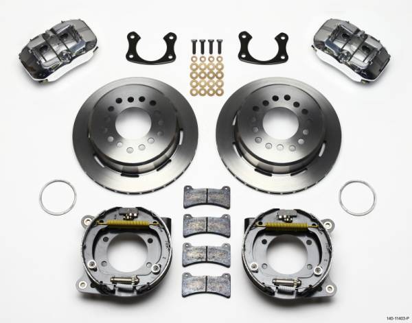 Wilwood - Wilwood Dynapro Low-Profile 11.00in P-Brake Kit - Polish Small Ford 2.50in Offset