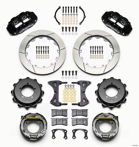 Wilwood - Wilwood Narrow Superlite 4R Rear Kit 12.88in Speedway Eng Floater w/ New Style End