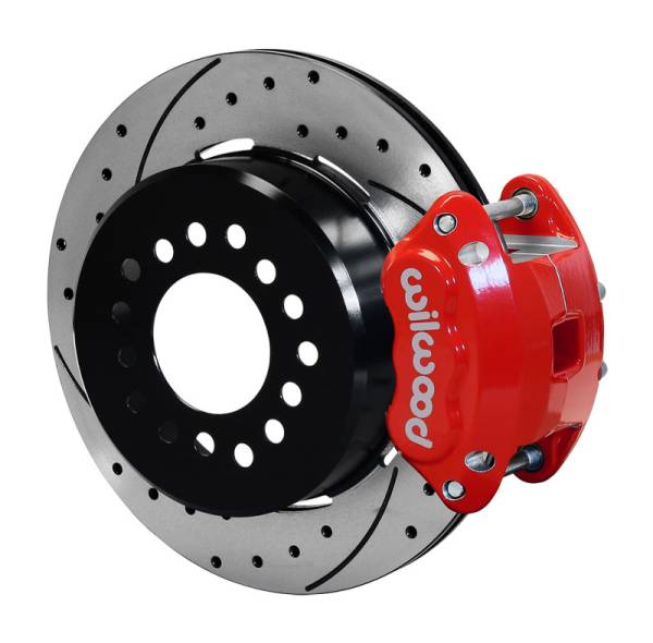 Wilwood - Wilwood D154 P/S P-B Kit Drilled-Red Mopar/Dana 2.50in Off w/Snap Ring Brng