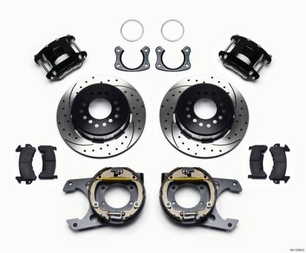 Wilwood - Wilwood D154 P/S Park Brake Kit Drilled New Big Ford 2.50in Offset