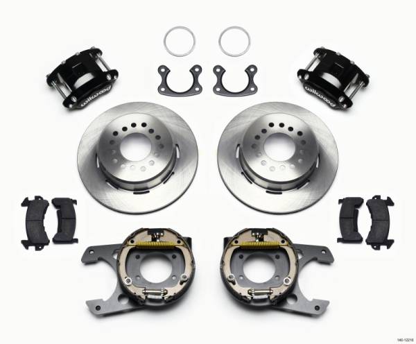 Wilwood - Wilwood D154 P/S Park Brake Kit Small Ford 2.66in Offset