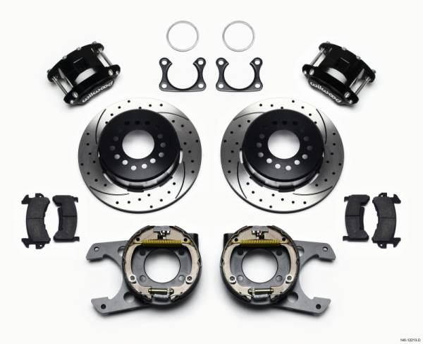 Wilwood - Wilwood D154 P/S Park Brake Kit Drilled Big Ford 2.36in Offset