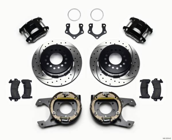 Wilwood - Wilwood D154 P/S Park Brake Kit Drilled Mopar/Dana 2.36in Off w/Snap Ring Brng