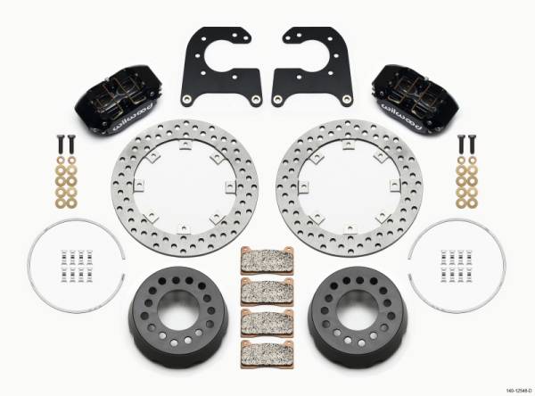 Wilwood - Wilwood Dynapro Lug Mount Single Rear Dynamic Kit SA Drilled 58-64 Olds/Pont 1/2in Studs