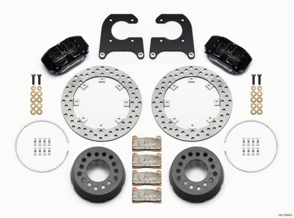 Wilwood - Wilwood Dynapro Lug Mount Single Rear Dynamic Kit SA Drilled M-W/Lamb Ends 1/2in Studs