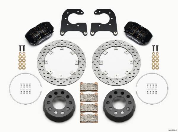 Wilwood - Wilwood Dynapro Lug Mount Single Rear Dynamic Kit SA Drilled 58-64 Olds/Pont .690in Studs