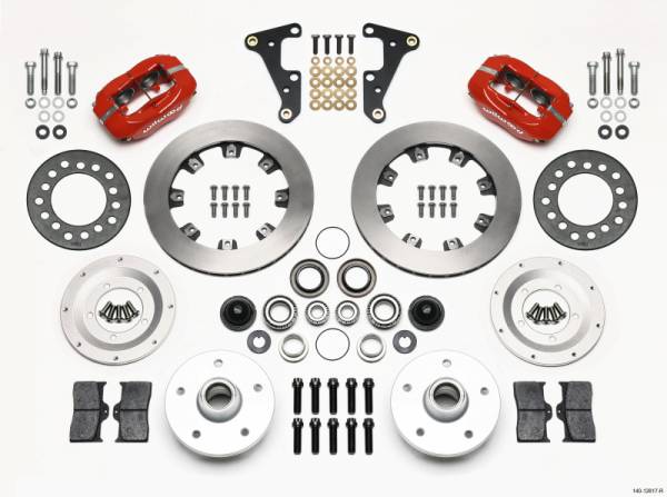 Wilwood - Wilwood Forged Dynalite Front Kit 11.75in Red 40-52 Oldsmobile