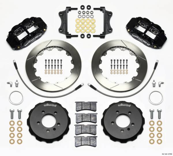 Wilwood - Wilwood Narrow Superlite 6R Front Hat Kit 12.88in 06-12 Volkswagen GTI w/ Lines