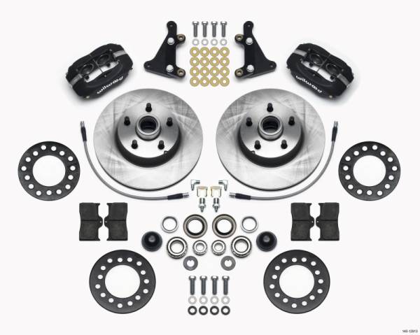 Wilwood - Wilwood Forged Dynalite Front Kit 11.28in 1 PC Rotor&Hub Ford 1949-1953