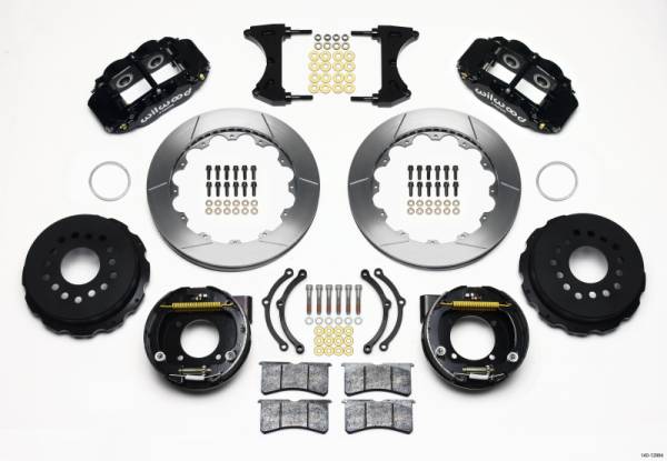 Wilwood - Wilwood Narrow Superlite 4R Rear P-Brk Kit 12.88in Chevy 12 Bolt w/ C-Clips - 140-12964