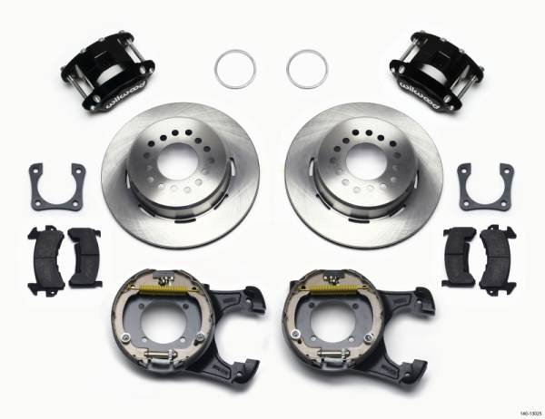 Wilwood - Wilwood D154 P/S Park Brake Kit 12 Bolt 2.81in Offset Staggered Shock