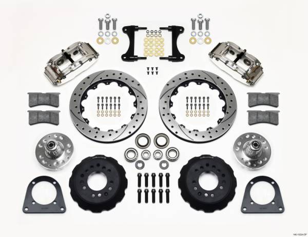 Wilwood - Wilwood Narrow Superlite 6R Front Hub Kit 12.88in Drill Pol TCI-IFS 71-78 (Pinto Based)