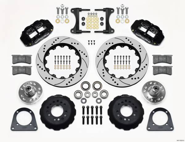 Wilwood - Wilwood Narrow Superlite 6R Front Hub Kit 14.00in Drilled TCI-IFS 71-78 (Pinto Based)