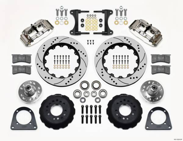 Wilwood - Wilwood Narrow Superlite 6R Front Hub Kit 14.00in Drill Pol TCI-IFS 71-78 (Pinto Based)