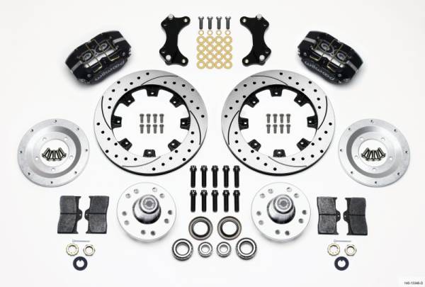 Wilwood - Wilwood Dynapro Dust-Boot Front Kit 12.19in Drilled WWE ProSpindle