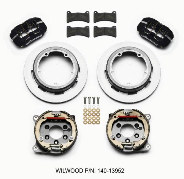 Wilwood - Wilwood Dynapro Low-Profile 11.00in P-Brake Kit Strange Eng Floater 3.49in Offset