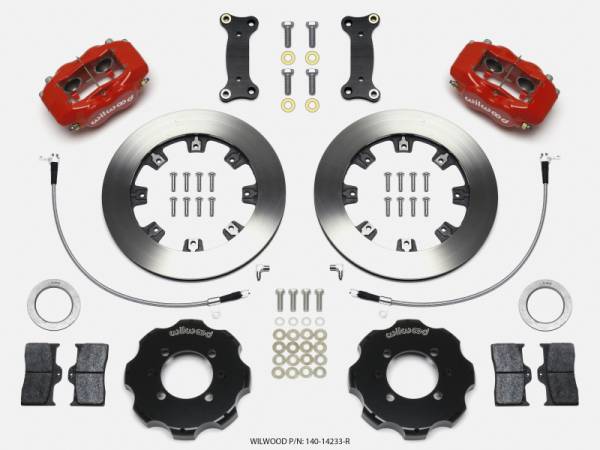 Wilwood - Wilwood Forged Dynalite Front Hat Kit 12.19in Red 2016-Up Mazda MX5 Miata w/ Lines