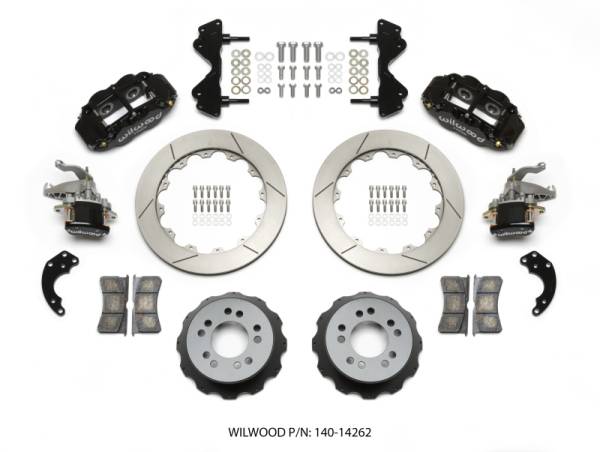 Wilwood - Wilwood Narrow Superlite 4R / MC4 Rear Kit 12.88 Currie Pro-Tour Unit Bearing Floater