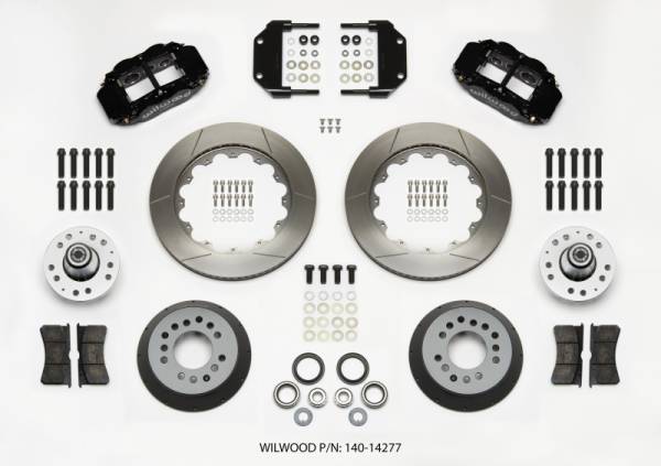 Wilwood - Wilwood Narrow Superlite 6R Front Hub Kit 14.00in Magnum Force Drop Spindle