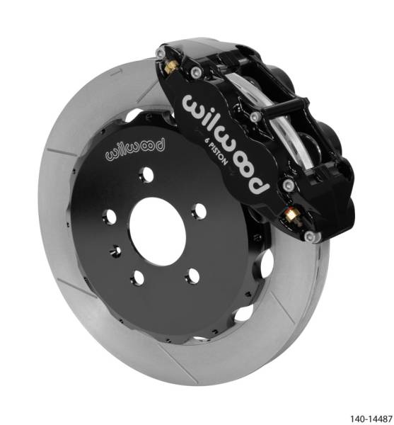 Wilwood - Wilwood 03-08 Audi A4 Forged Narrow Superlite 6R Front Big Brake Kit 12.88in Rotor Dia (Black)