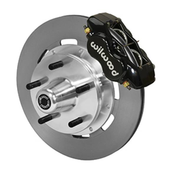 Wilwood - Wilwood Forged Dynalite Front Kit 19.00in Plain Rotor Black WWE ProSpindle (5x5.00in Hub)