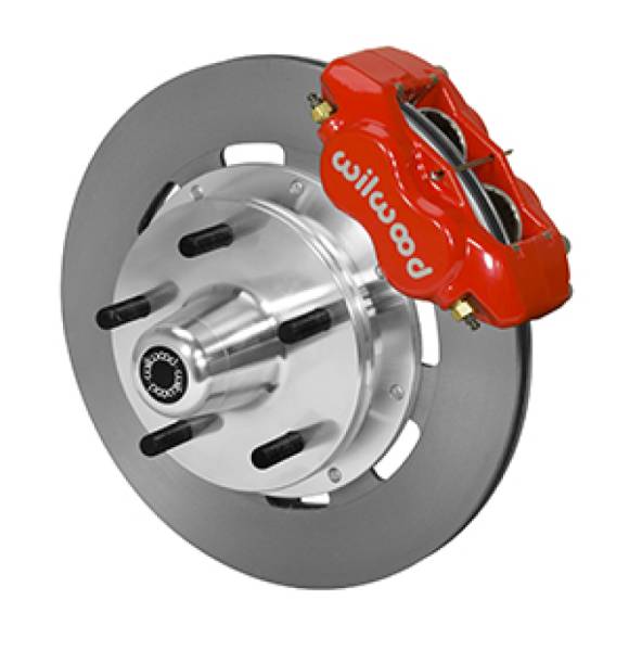 Wilwood - Wilwood Forged Dynalite Front Kit 19.00in Plain Rotor RedWWE ProSpindle (5x5.00in Hub)