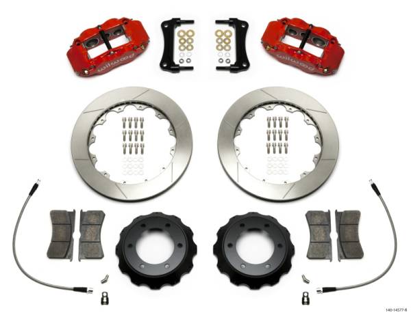 Wilwood - Wilwood Narrow Superlite Red 6R Front Kit 12.88in Slotted Rotor w/ Lines 05-15 Toyota Tacoma