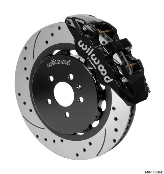 Wilwood - Wilwood AERO6 Front Kit 15.00in BBK - 08-12 Audi A4/A5/S5 - Drilled & Slotted Rotor