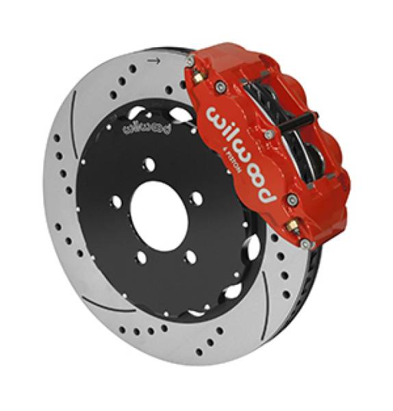 Wilwood - Wilwood Forged Narrow Superlite 6R Front Big Brake Kit 14.00in Red 03-11 Crown Victoria