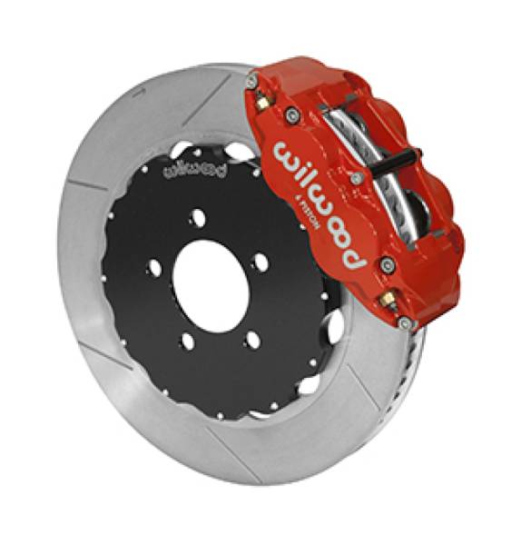 Wilwood - Wilwood 03-11 Crown Victoria Forged Narrow Superlite 6R Front Brake Kit w/ Slotted GT Rotor - Red